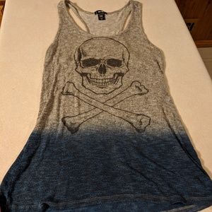 New skull tank top
